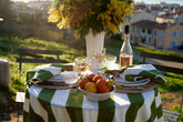 French Tablecloth St. Tropez Vert Stripes